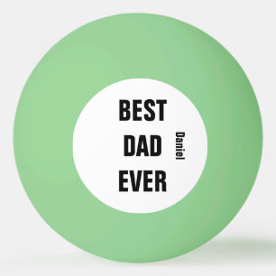 Aangepaste naam Vaderdag Verjaardag Beste papa ooi Pingpongballen