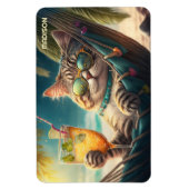 Aangepaste naam Vakantie Cat Magneet (Verticaal)