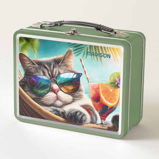 Aangepaste Naam Vakantie Kat (Voorkant)