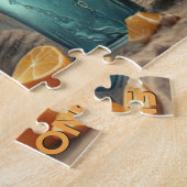 Aangepaste Naam Vakantie Kat Legpuzzel (Zijkant)