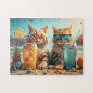 Aangepaste Naam Vakantie Kat Legpuzzel