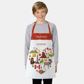 Aangepaste naam van Canadian Love Schort (Gedragen)