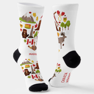 Aangepaste naam van Canadian Love Sokken