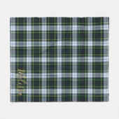 Aangepaste naam van Clan Gordon Tartan Fleece Deken (Voorkant (Horizontaal))