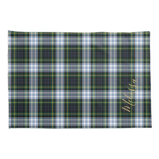Aangepaste naam van Clan Gordon Tartan Kussensloop (Achterkant-Rechts)