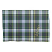 Aangepaste naam van Clan Gordon Tartan Kussensloop (Voorkant-Links)