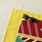 Aangepaste naam van Cool Tiki & kleurenbadhanddoek Strandlaken (In situ)