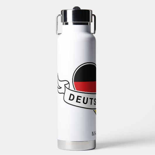 Aangepaste naam van de Duitse Love Waterfles (Voorkant)