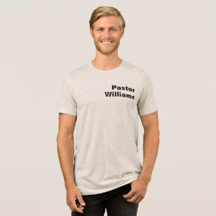 Aangepaste naam van de voorganger Tri-Blend shirt