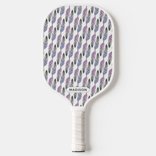 Aangepaste naam van het patroon aanvullen pickleball paddle (Voorkant)