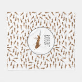 Aangepaste naam van het patroon bevestigen Kinder Fleece Deken (Voorkant (Horizontaal))