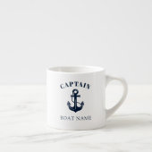 Aangepaste naam van nautische bootanker espresso kop (Rechts)