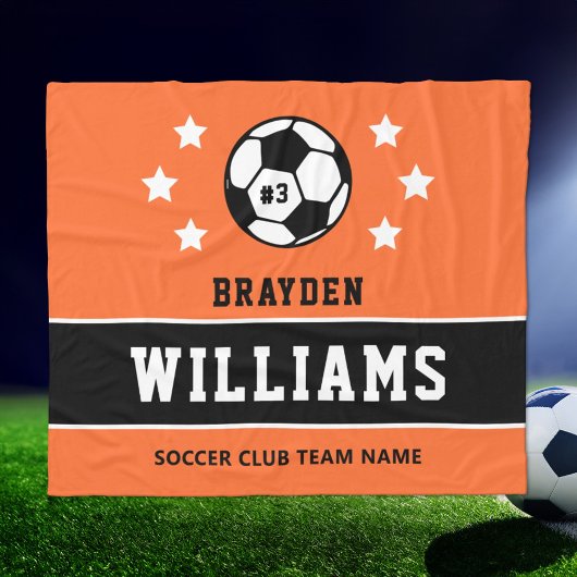 Aangepaste naam van Oranje voetbalspeler Fleece Deken