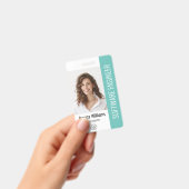Aangepaste naam van personeelslid Logo Bar Code Fo Badge (Handheld)