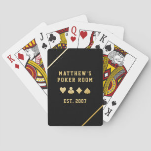 Aangepaste naam van Poker Room Gold Pokerkaarten