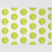 Aangepaste naam van Tennis Ball Birthday Party Tissuepapier (Voorkant)