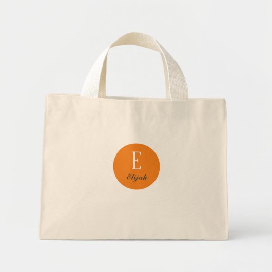 Aangepaste naam van Twilight-monogram Mini Tote Bag (Voorkant)