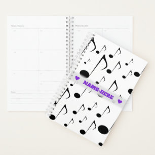 Aangepaste naam + veel patroonpatronen voor muzika planner