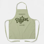 Aangepaste naam Vegan Schort (Voorkant)