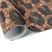 Aangepaste naam verbrand goudglittersplaat cadeaupapier (Rol Hoek)