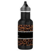 Aangepaste naam verbrand goudglittersplaat waterfles (Rechts)