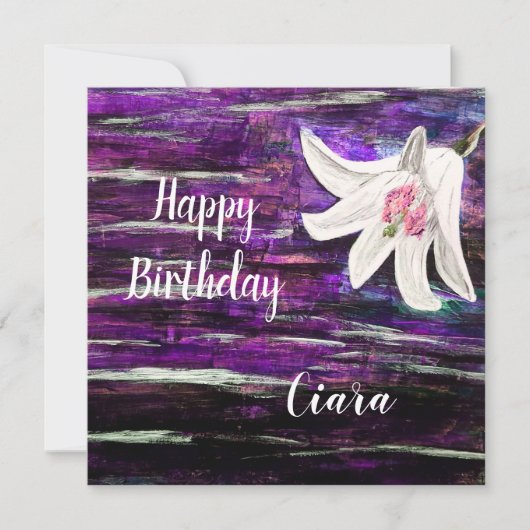 Aangepaste naam Verjaardag Kaart (Voorkant)