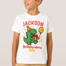 Aangepaste naam verjaardagsfeestje dino