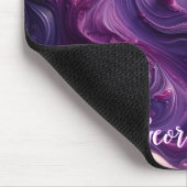 Aangepaste naam Vibrant Paarse gegoten verffect Muismat (Hoek)