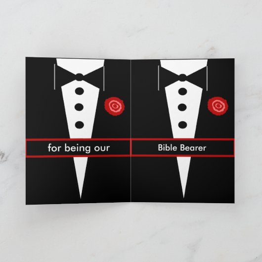 AANGEPASTE NAAM Videograaf Trouwen Dank u Bedankkaart (Binnen)