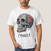 Aangepaste Naam Viering van Leven en Dood T-shirt (Voorkant)