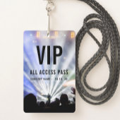 Aangepaste naam VIP Alle toegangspassingsconcerten Badge