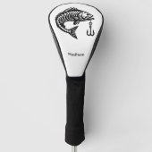 Aangepaste naam Vis Golfheadcover (Voorkant)
