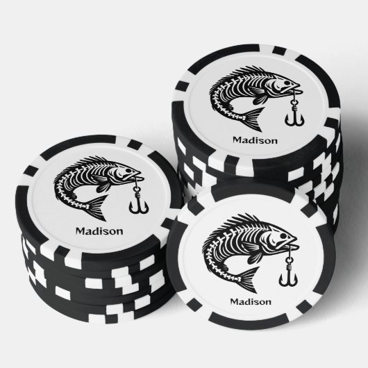 Aangepaste naam Vis Poker Chips (Opstapeling)