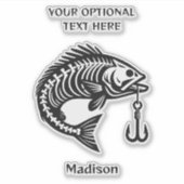 Aangepaste naam Vis Sticker (Voorkant)
