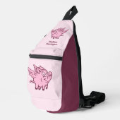 Aangepaste naam Vliegende varkens Sling Bag (Rechterhoek)