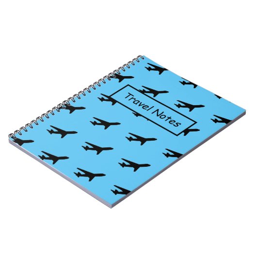 Aangepaste naam Vliegtuig Pattern Spiral Photo Not Notitieboek (Linkerzijde)