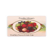 Aangepaste naam voedseletiket etiket (Voorkant)