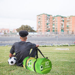 Aangepaste naam Voetbal Bag Gepersonaliseerd num Plunjezak