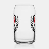 Aangepaste naam Voetbal Logo Blikvorm Glas (Links)