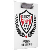 Aangepaste naam Voetbal Logo Klembord (Rechts)