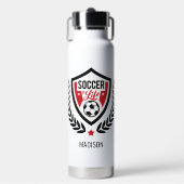 Aangepaste naam Voetbal Logo Waterfles (Voorkant)