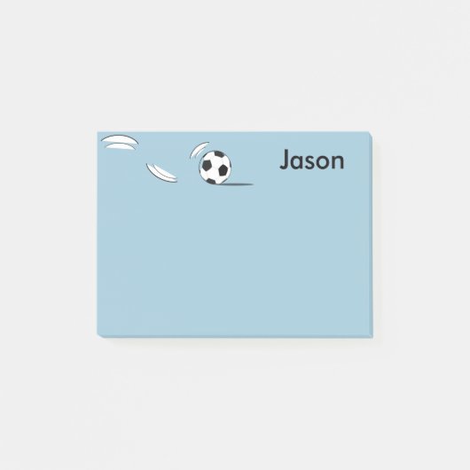 Aangepaste naam Voetbal Post-it-Notes Post-it® Notes (Voorkant)