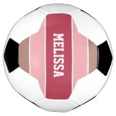 Aangepaste naam voetbal stripes Pattern (Gedraaid)