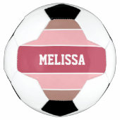 Aangepaste naam voetbal stripes Pattern (Voorkant)