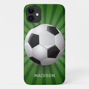 Aangepaste naam Voetbal telefoongesprekken iPhone 11 Hoesje