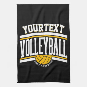 Aangepaste NAAM Volleybal Speler School Team Theedoek