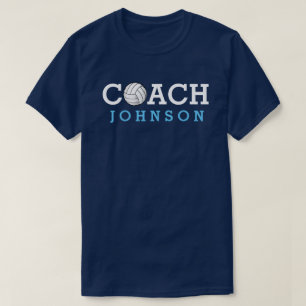 Aangepaste naam Volleyball Coach T-shirt