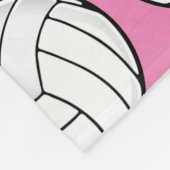 Aangepaste naam Volleyball Pink Fleece Blanket (Hoek)