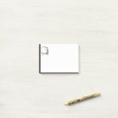 Aangepaste naam voor bewegingslijntekenkunst post-it® notes (Op bureau)