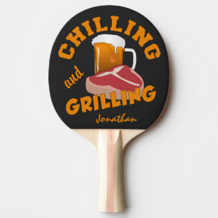 Aangepaste naam voor chilling en grilling pingpong tafeltennisbatje